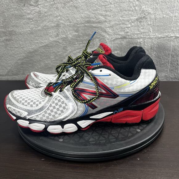 New Balance 1260v4 Mens Size 8.5D Silver Red Lace Up Athletic Comfort Sneakers - Picture 3 of 10